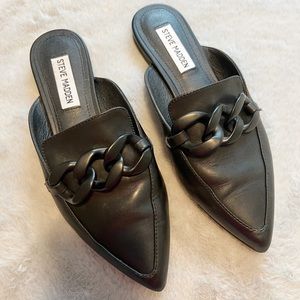 Steve Madden | Shoes | Steve Madden Fleur Pointed Toe Mules In Black 65 |  Poshmark